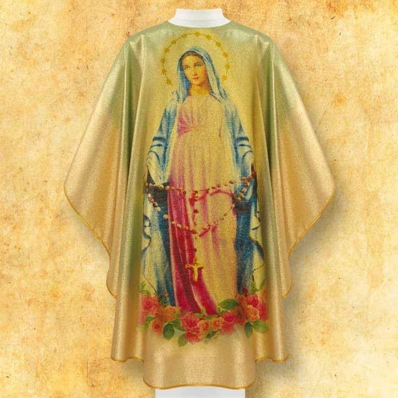 Photo gold chasuble "MB Rosary"