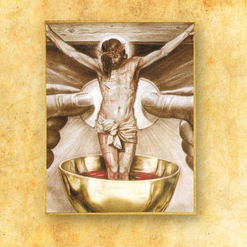 Liturgische Dekoration groß Leib und Blut Jesu (fotografisch)