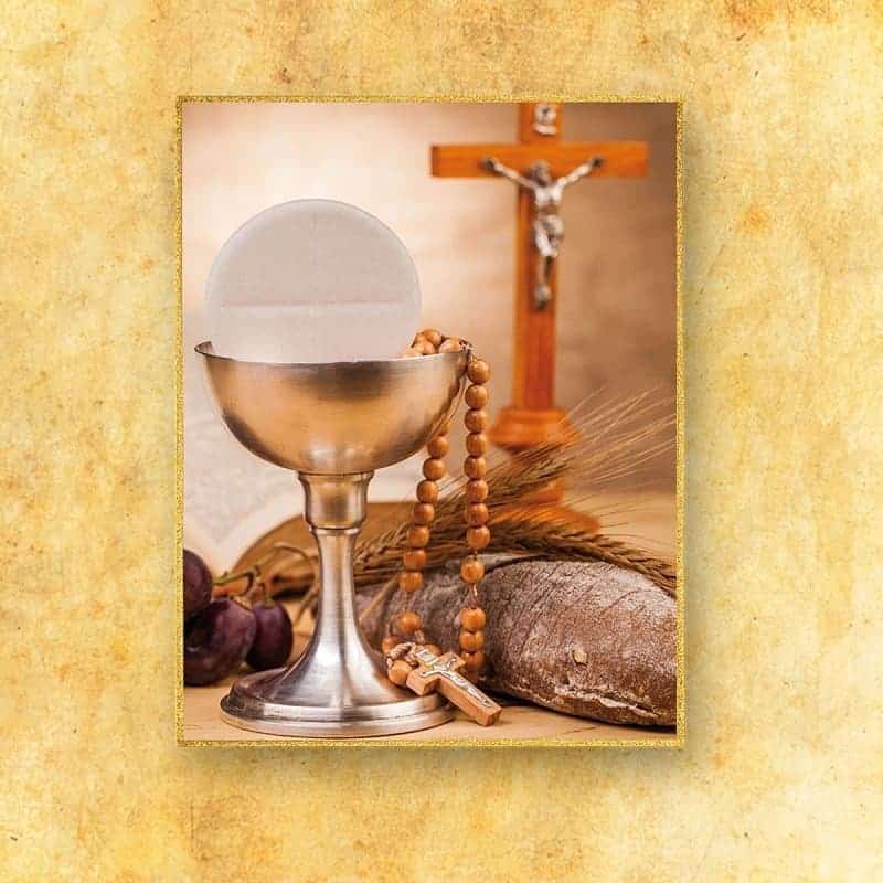 Gran ornamento litúrgico Cáliz y rosario (fotográfico)