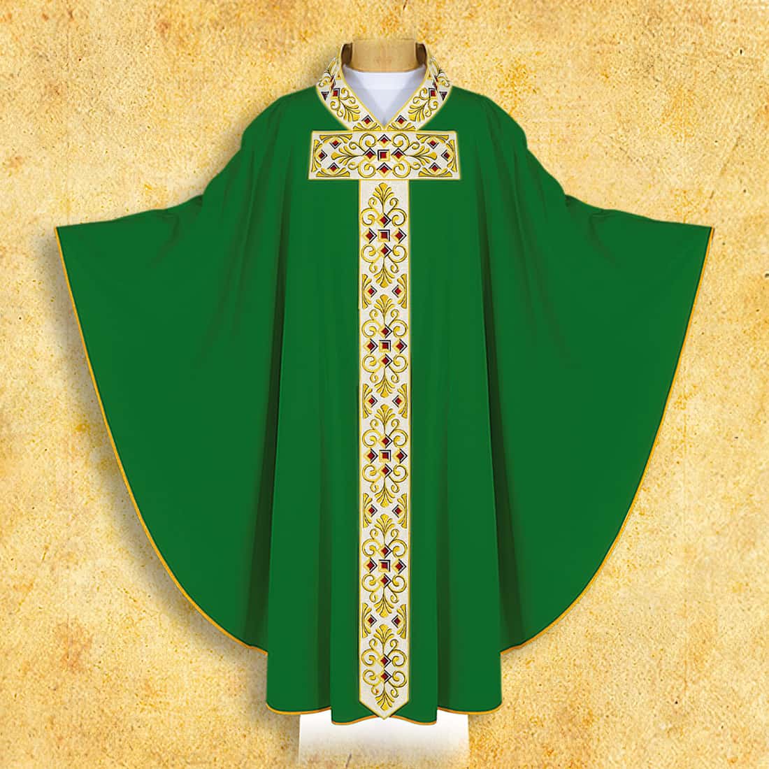 Embroidered chasuble "TE DEUM"