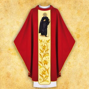 Chasuble with an embroidered image of "St. Bobola."