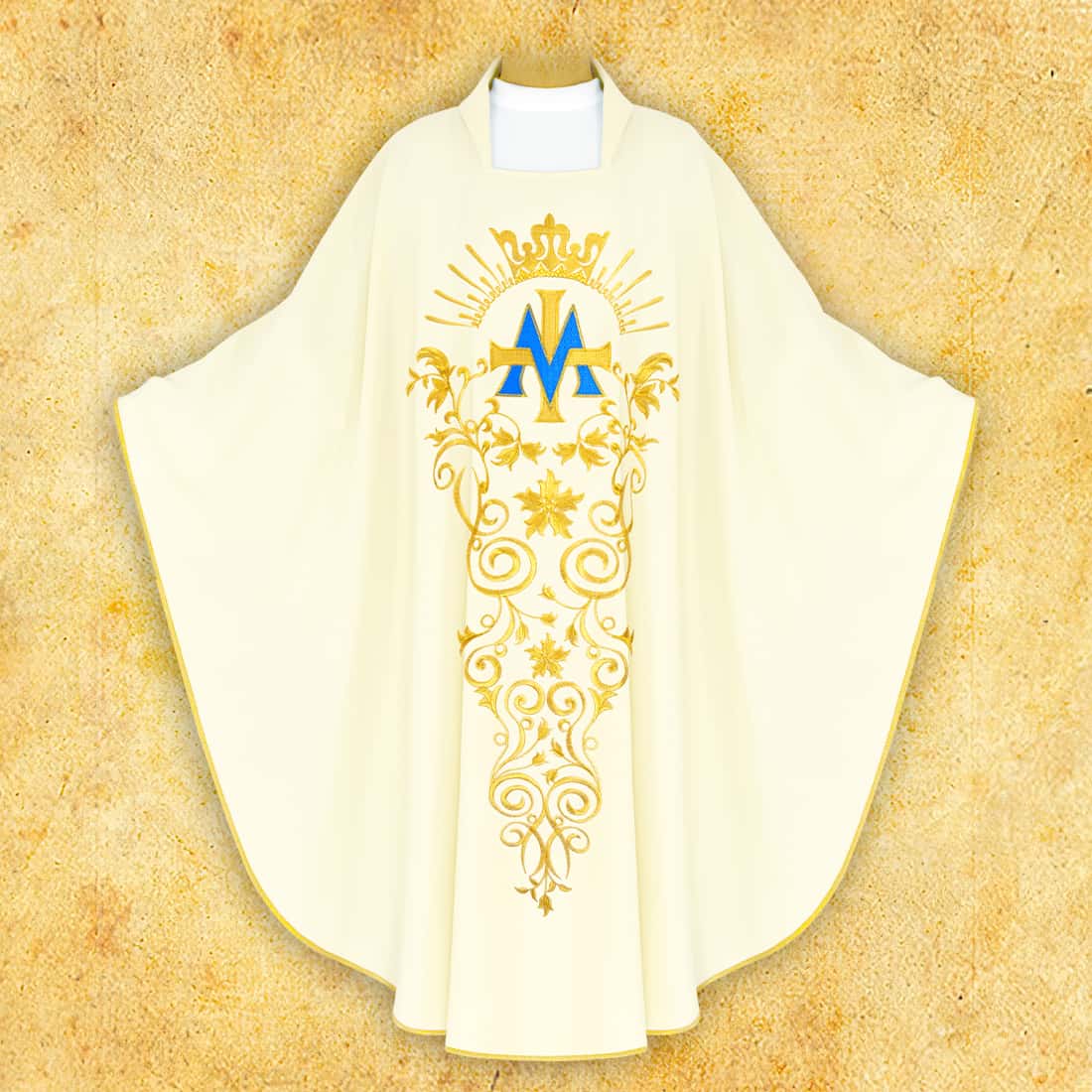Embroidered chasuble "Marian with Crown"