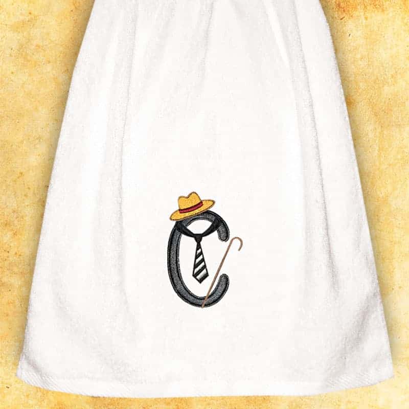 Embroidered Towel for Gentlemen "C"