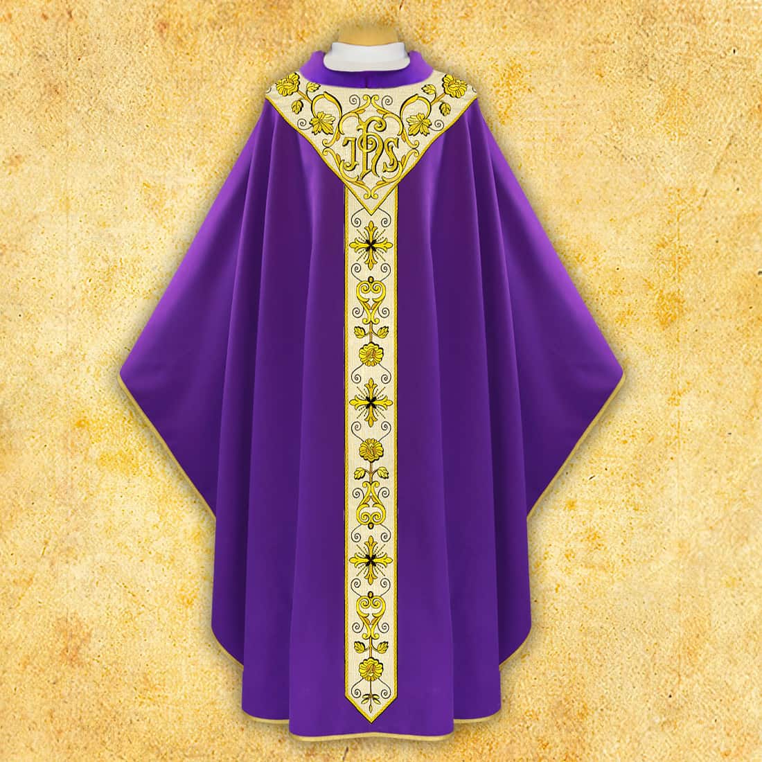 Embroidered chasuble "Gaudete"
