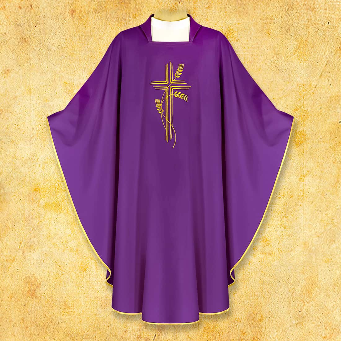 Embroidered chasuble "Cross with Ears"