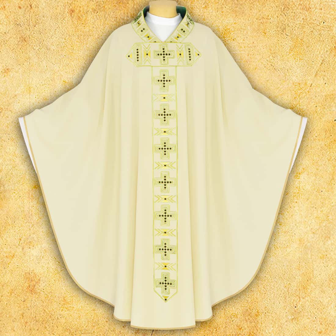 Embroidered chasuble "Cattolica"