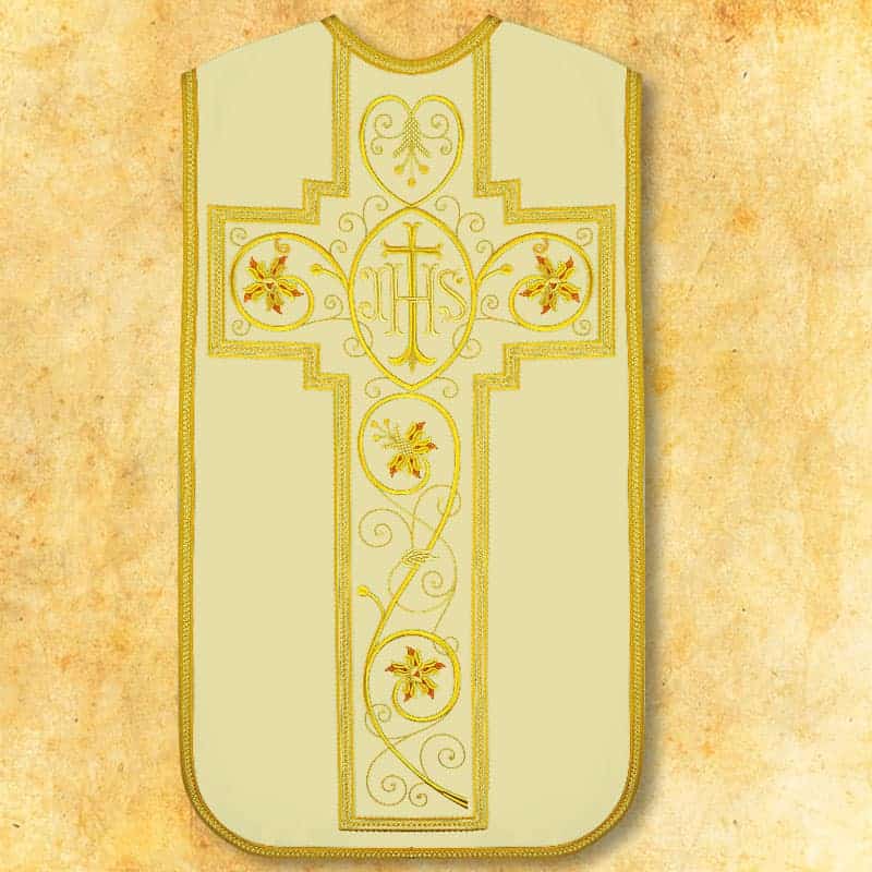 Roman embroidered chasuble "Agape"