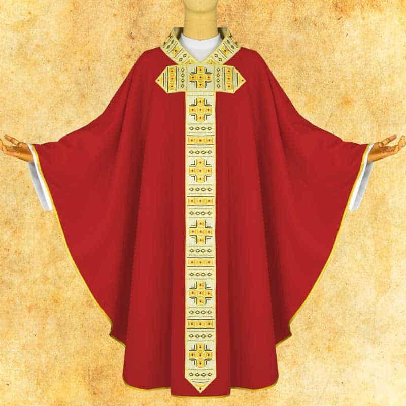 Embroidered chasuble "Oratory"