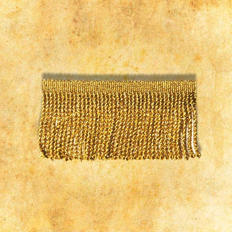 Frędzle metalizowane złote 7cm