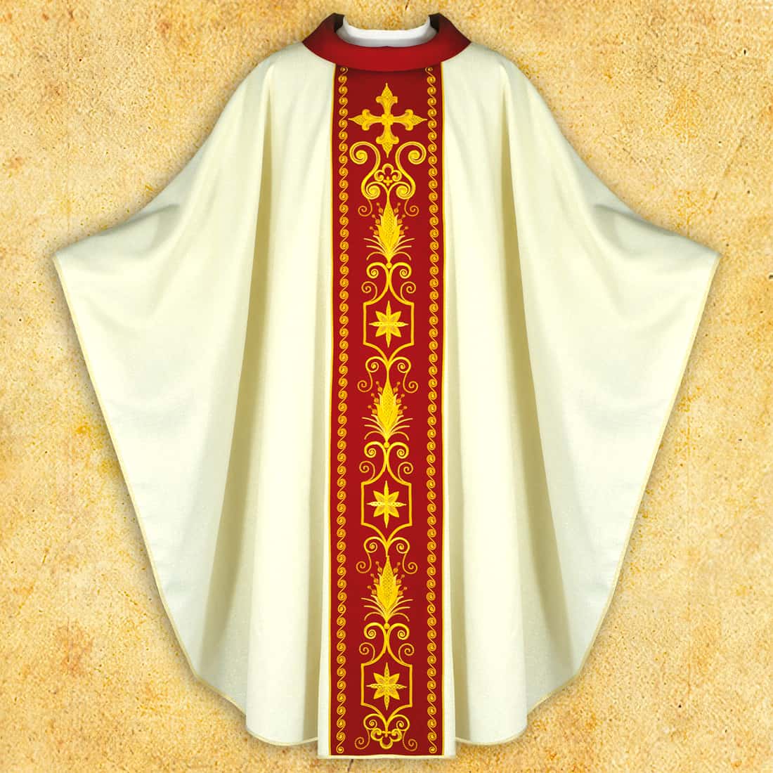 Chasuble with embroidered belt "Sacrum"