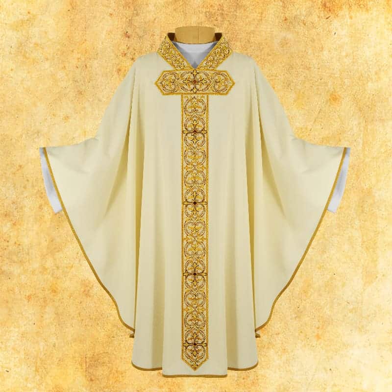 Embroidered chasuble "Oremus"