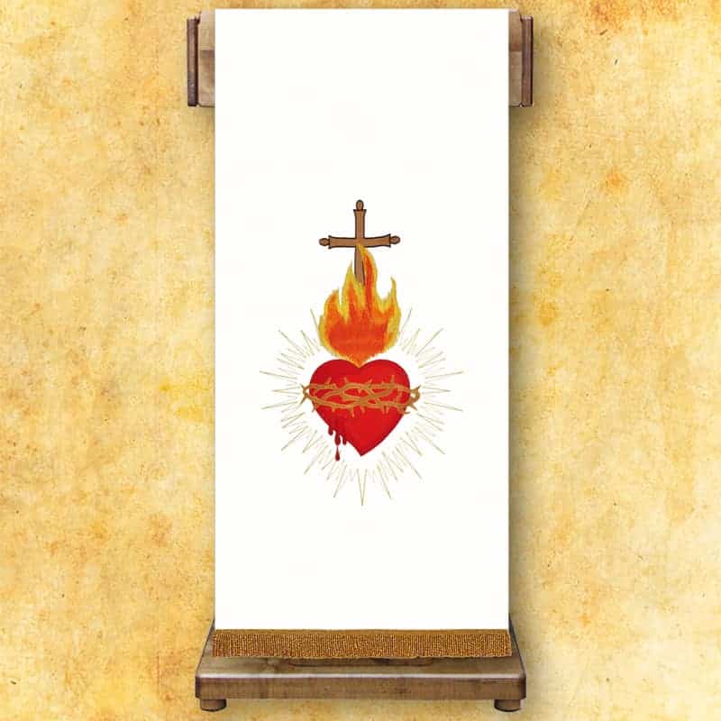 Lektorium haftowane “Serce Jezusa”