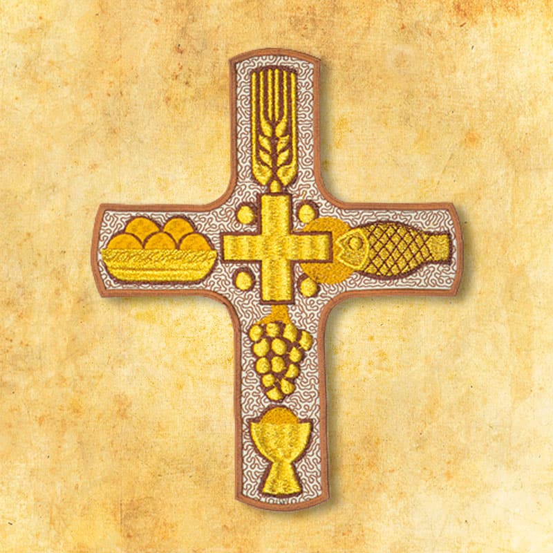 Embroidered applique "Cross"