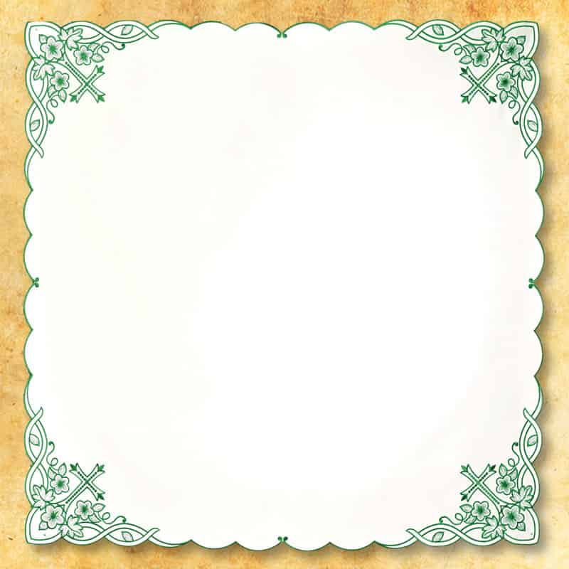Nakładka “Colorato” zielony 110×110