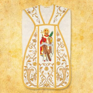Casulla romana bordada "San Adalberto"